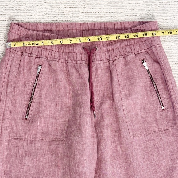ATHLETA Cabo Women’s 14 Pink Wide Leg Pants Pull-on Drawstring Vacation Plus - Picture 6 of 12